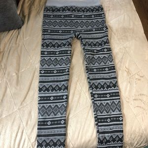 NWT Aztec Fleece Leggings